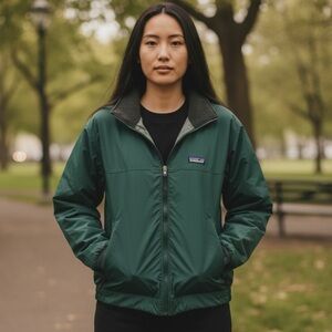 Patagonia Men's Forest Green Windbreaker